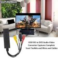 USB 2.0 Video Audio Converter Capture Card Easy Cap Video Audio Converter TV DVD VHS Audio Capture Adapter Card TV Video DVR. 