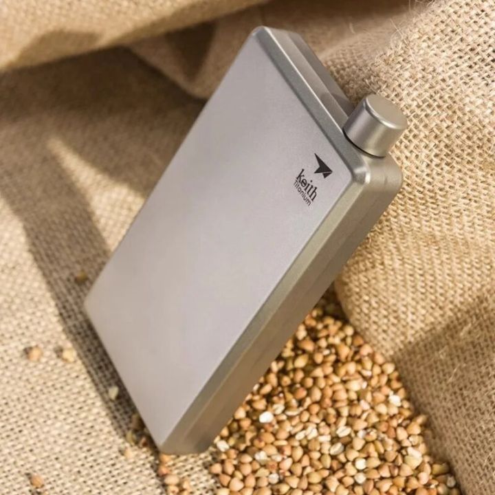 Keith%20Pure%20Titanium%20Hip%20Flask%20With%20Funnel%20100ml%20Drinkware%20Outdoor%20Sports%20Camping%20Hiking%20Pot%20Whiskey%20Wine%20Alcohol%20Bottle%20-%20Image%204
