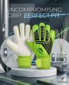 Flyden Premium Goalkeeper Gloves with Uncompromising Grip - Professional Soccer Match Football Gloves - Adjustable Wrist Support. 