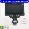 KL G1200 1-1200X Microscope Digital Portable 7" LCD Video Microscope 12MP for Soldering Electronic PCB Inspection Continuous Zoom by Electrica. 