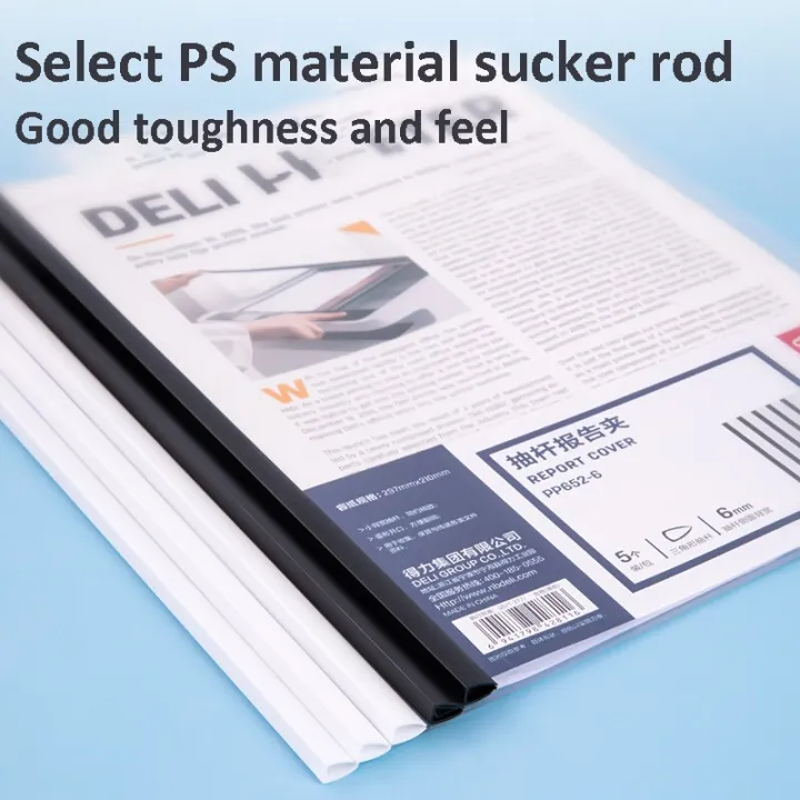 Deli%205pcs/bag%20Pieces%20Sample%20Transparent%20Draw%20Rod%20Folder%20File%20Report%20Draw%20Rod%20Folder%20for%20Office%20School%20Stationery%20Supplies%20-%20Image%202