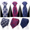 Fashion Tie For Men New Brand Stripe Necktie Newest Style Green Wine Gravata Men Paisley Floral Fit Wedding Workplace Dot Cravat.