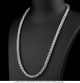 Wheat Style Necklace 316L Stainless Steel Jewelry  Waterproof Men Women Trendy Chain. 