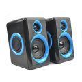 Ft-165 Computer Speakers With Heavy Bass,Subwoofer, Volume Control, 3.5mm Audio, USB Wired Powered Built-in Four Loudspeaker Diaphragm Multimedia Speaker for PC/Laptops/desktop/ Computer - High Quality By Qs. 
