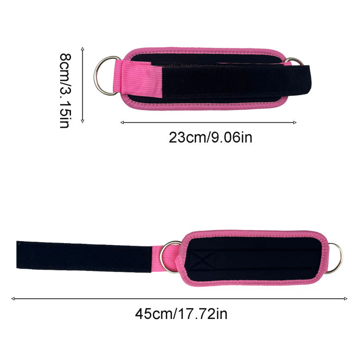 2PCS%20Ankle%20Straps%20Cable%20Double%20D-Ring%20Ankle%20Cuffs%20For%20Gym%20Workouts%20Glutes%20Legs%20Strength%20Extensions%20Training%20Brace%20Support%20Sport%20-%20Image%202