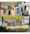 Cloth Drying Rope with Hooks Elastic Cloth Hanging Rope for Cloth Drying with 12 Clips Cloth Rope for Drying Clothes for Travel Home Outdoor Kapde Sukhane ki Rassi Wire - Multicolor. 