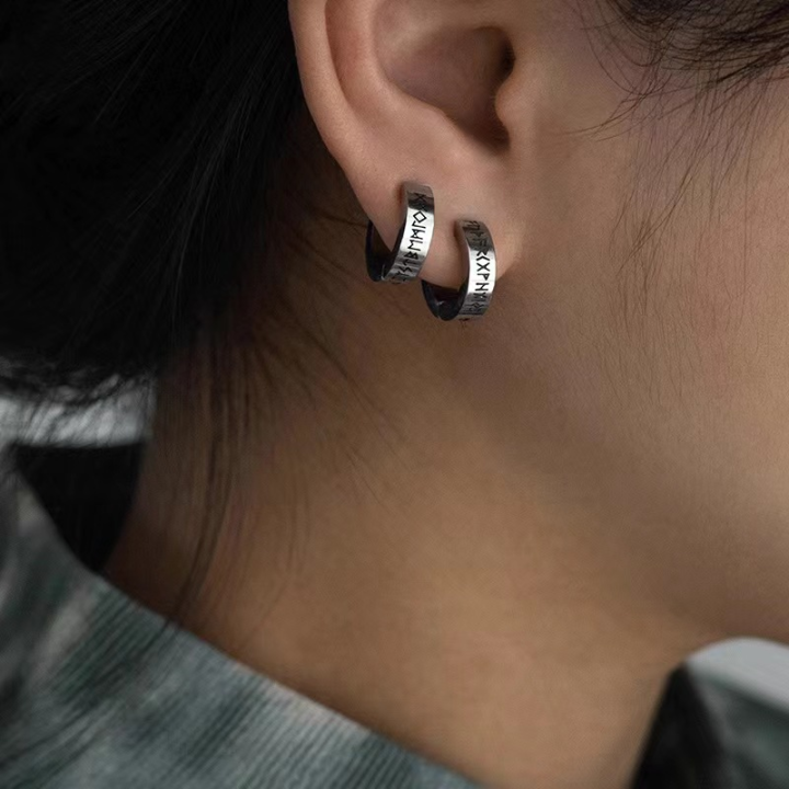 Stainless%20Steel%20Norwegian%20Viking%20Rune%20Hoop%20Earrings%20For%20Men%20Woman%20Unisex%20Punk%20Huggie%20Round%20Hoops%20Religious%20Earring%20Clips%20Jewelry%20-%20Image%202