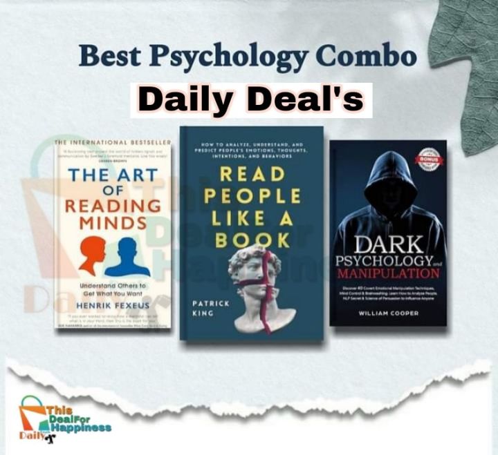 3 books set ( Art of reading mind, Read people like a book and Dark psychology) paperback