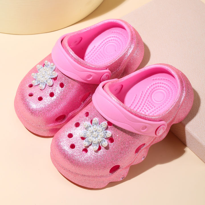 One-step garden shoes, can be worn in all seasons, shiny thick-soled EVA versatile hole shoes, suitable for the beach 1214 step 1390