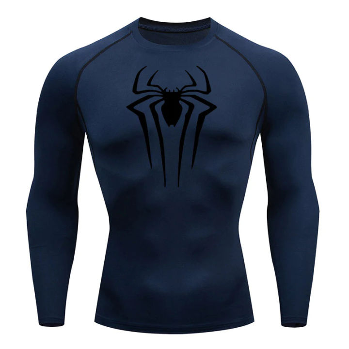 Spider%20Print%20Long%20Sleeve%20Compression%20Shirts%20for%20Men%20Gym%20Workout%20Rash%20Guard%20Undershirts%20Baselayers%20Athletic%20Quick%20Dry%20Tees%20Tops%20-%20Image%202