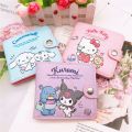 Cute Pink Anime Hello Kitty Small Short Wallet for Girls Women Kuromi Cinnamoroll Kawaii Coin Purse with Buttons Folding Wallets. 