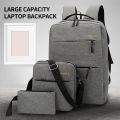 Travel Laptop Backpack with Shoulder Bag and Pouch. 