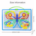296pcs Mushroom Nail 3D Puzzle Blocks Kids Montessori Games Color Cognition Intellectual Educational Toys for Children Gifts. 