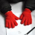New 1-4Y Kids Gloves Winter Baby Plush Coral Gloves Toddler Full Fingers Cute Mittens Warm Windproof Glove For Boys Girls. 