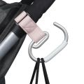 Baby Stroller Hook, Leather Stroller Hook, Universal Accessories for Baby Strollers Large Aluminum Alloy Hanging Bag Hook. 