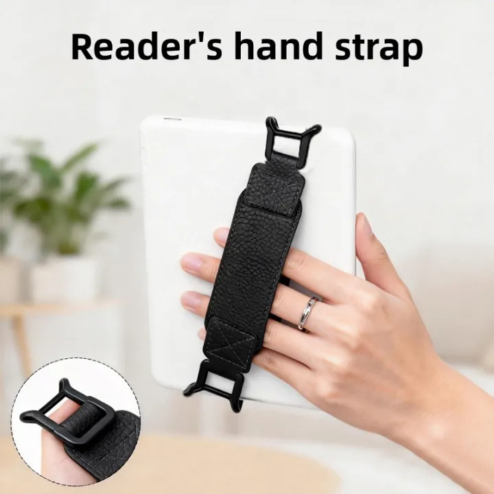 Universal%20PU%20Leather%20Hand%20Strap%20Anti-slip%20Secure%20Holder%20with%20Buckle%20for%20Kindle%20Kobo%20EReader%20Tablet%20Stand%20-%20Image%206
