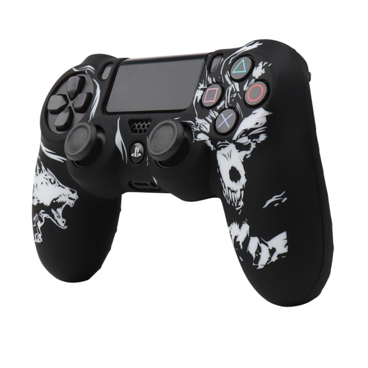 Laser%20Carving%20Soft%20Silicone%20Control%20Cover%20For%20Playstation%204%20Controller%20PS4%20Gamepad%20Skin%20with%20Joystick%20Grip%20Caps%20-%20Image%205