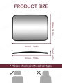 1pc Shatterproof Baby Car Mirror, Universal Rearview for Safe Monitoring of Car Seat, Easy to Install.