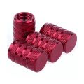 4Pcs Knurling Style Tire Valve Cap Aluminum Silver Car Tire Valve Stems Cap Tire Wheel Stem Air Valve Cap tire valve caps. 