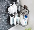 Bathroom Shelf Wall Mounted Corner Storage Shelves Shampoo Holder Cosmetic Rack Iron Shower Drain Basket Bathroom Organizer.