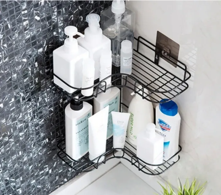 Bathroom%20Shelf%20Wall%20Mounted%20Corner%20Storage%20Shelves%20Shampoo%20Holder%20Cosmetic%20Rack%20Iron%20Shower%20Drain%20Basket%20Bathroom%20Organizer%20-%20Image%203