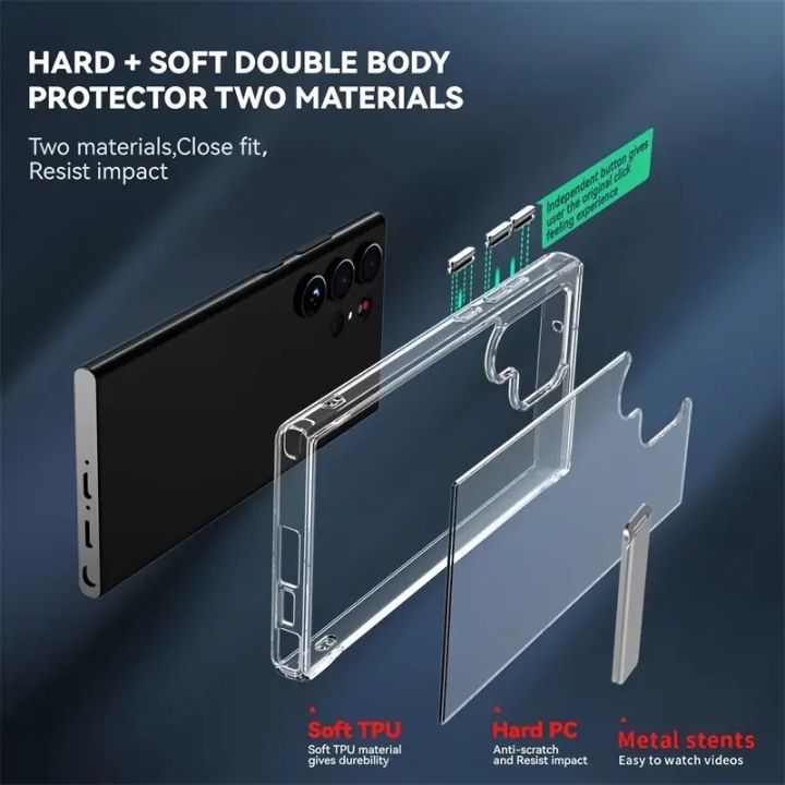 Clear%20Mobile%20Phone%20Case%20with%20Metal%20Kickstand%20for%20Samsung%20Galaxy%20S25%20S24%20S23%20Ultra%20Plus%2022%20S24%20Stand%20Cases%20Shockproof%20Back%20Cover%20-%20Image%202