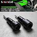 SAVAGE Frame Slider Crash Protector for KAWASAKI NINJA ZX-4R/ZX4RR/ZX-25R/ZX25RR - Motorcycle Engine & Fairing Guard.
