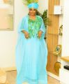 African Attire For Women Abaya Embroidery Plus Size Elegant Party Church Dress.