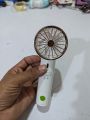 Portable DP-7648A Handheld High Speed Fan 2000mAh Rechargeable Battery 3 Speed Settings Personal Cooling Fan White Minimalist Body Design Ideal for Travel Camping Hiking Includes USB-C Fast Charging Interface and Desktop Stand.. 