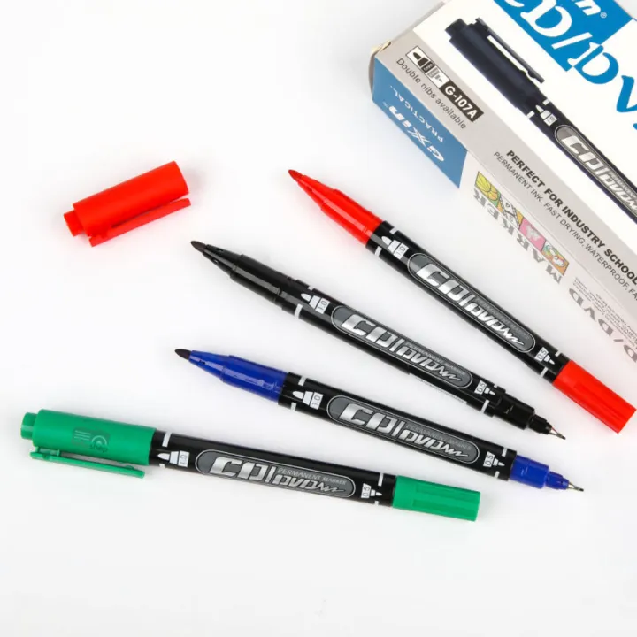 GXin%20G-107A%20Double%20Head%20Twin%20Tip%20CD%20DVD%20Oil-based%20Smooth%20Writing%20Permanent%20Marker%20Pen%20-%20Image%203