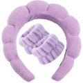 3Pcs Fashion Microfiber Washing Wristbands Scrunchies Puffy Headband Spa Bubble Headband for Washing Face Makeup Shower Skincare. 