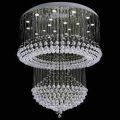 Chandelier Luxury Round Crystal Rain Drop Pendant Light Fixture for Living Room Bedroom (3 feet plait ×5feet Hight) Chandler's. 