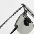 Semi Rimless Metal Frame Men Driving Sunglasses Fishing Waterpoof Polarized Sunglasses. 
