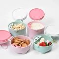 Baby Formula Box Portable Formula Container Food Organizer Snack Container Milk Powder Dispenser Cartoon Baby Formula Box.