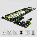 Pudding Keycap Apocalypse Biochemical Four Sided Transparent PBT 125 Keys for 61 68 75 84 87 89 96 98 100 Mechanical Keyboard. 