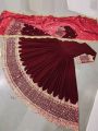 Heavy Sequence Embroidered Daman and Sleeves full long Length Maxi with Sequence Emb Dupatta 3PCs. 