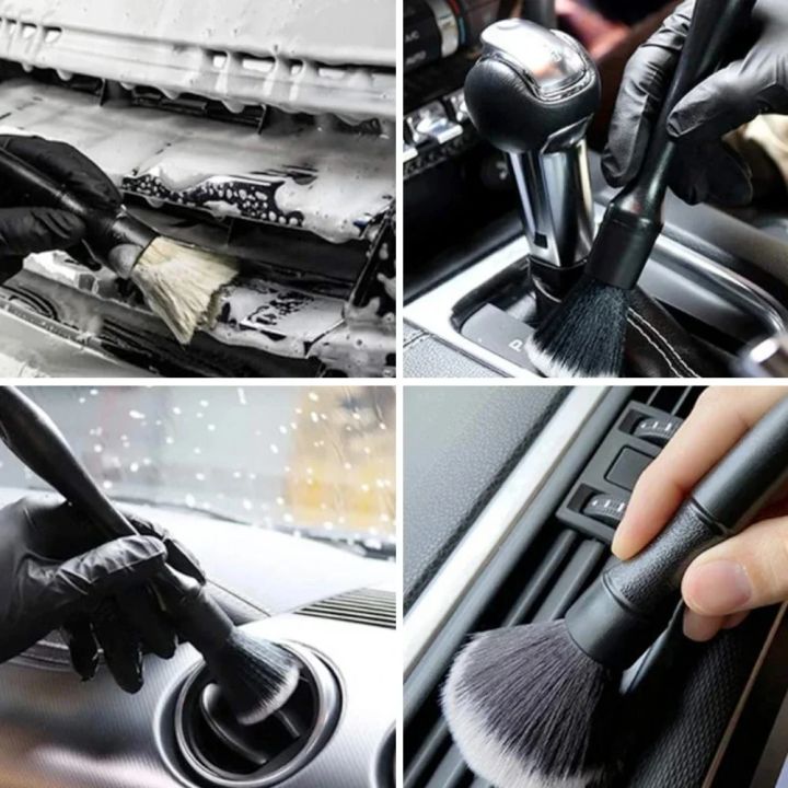Automotive Interior Detailing Brushes – 3-Pack of Soft Synthetic Wool ...