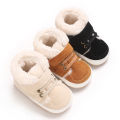 HAIZHIW 0-18M NEW Winter Baby Boys Girls High Tops Sneakers  Anti-Slip Sole Fleece for Warmth Infant Newborn Shoes. 