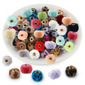 10pcs Large Hole Plush Leopard Beads Loose Spacer Charm Beads For Jewelry Making DIY Necklace Bracelet Jewelry Accessories. 