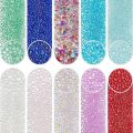 200g 0.4~3mm Colorful Glass Bubble Beads No Hole Micro Beads UV Resin Bubble Beads Iridescent Water Droplets Bubble Beads Tiny. 