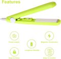 Hair Straightener,2 in 1 Hair Straightener,Curler Ceramic Plates Flat Iron,Travel Hair Straightener,Portable Hair Straighteners for Hair,Mini Curling Iron for Long Short Thick Hair. 