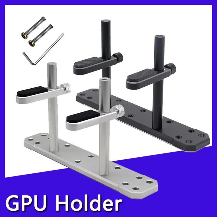 Aluminium Graphics Card Holder Video Card Bracket PC Case DIY Accessories GPU Support Bracket For 12/14cm Fan