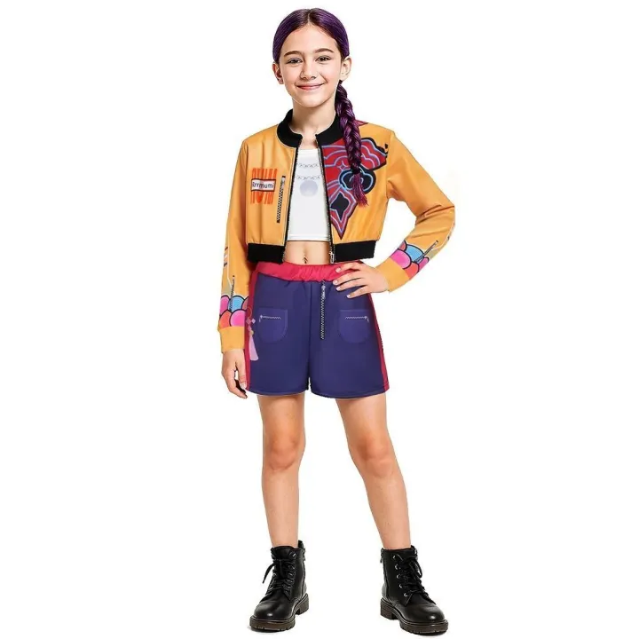 Huntrix%20Golden%20KPDH%20KDPop%20Rumi%20Mira%20Zoey%20Cosplay%20Costume%20Kids%20Girls%20Birthday%20Party%20Halloween%20Stage%20Performance%20Clothes%20-%20Image%205