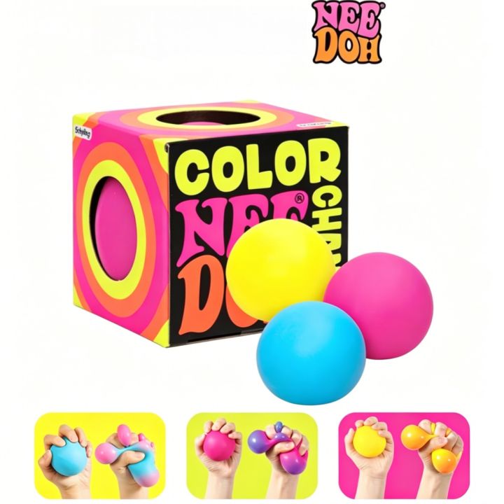 New Schylling needoh extrude Color Change Sensory Stress Relief Balls ...