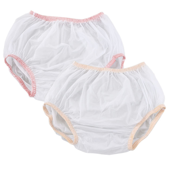 Premium PVC Adult Diaper Cover, Adult Incontinence Pants, Waterproof Underwear for Men and Women, Reusable, Large, 1pc