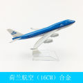 1/400 Scale Aviation KLM B747 Alloy Aircraft Plane 16cm 747 Airplane Model Toys Decoration Children's Collection . 