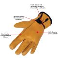 Multiple Usage Cowhide Leather Safety Gloves. 