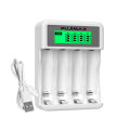 PUJIMAX LCD Display Smart Intelligent Battery Charger With 4 Slots For AA/AAA NiCd NiMh Rechargeable Batteries aa/aaa Charger. 