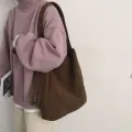 Fashion Women Corduroy Shoulder Bags Soft Handbags Tote Bags Girls Students Large Capacity Bags. 