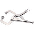 C Clamp weld Clip Woodwork Alloy Steel Pad Wood Work Grip Vise Lock Jaw Swivel Pincer Tong Tenon Locator Hand Tool Fix Plier. 